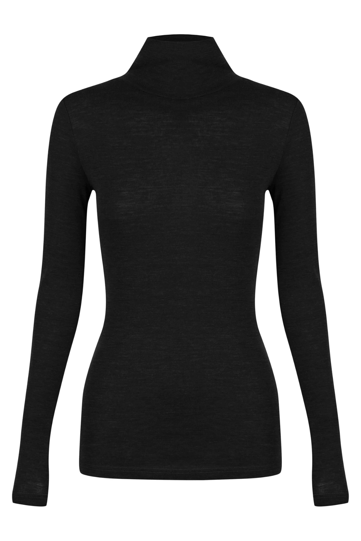 MORRI MERINO HIGH NECK BLACK