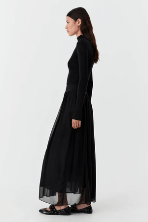 MORRI MERINO HIGH NECK BLACK