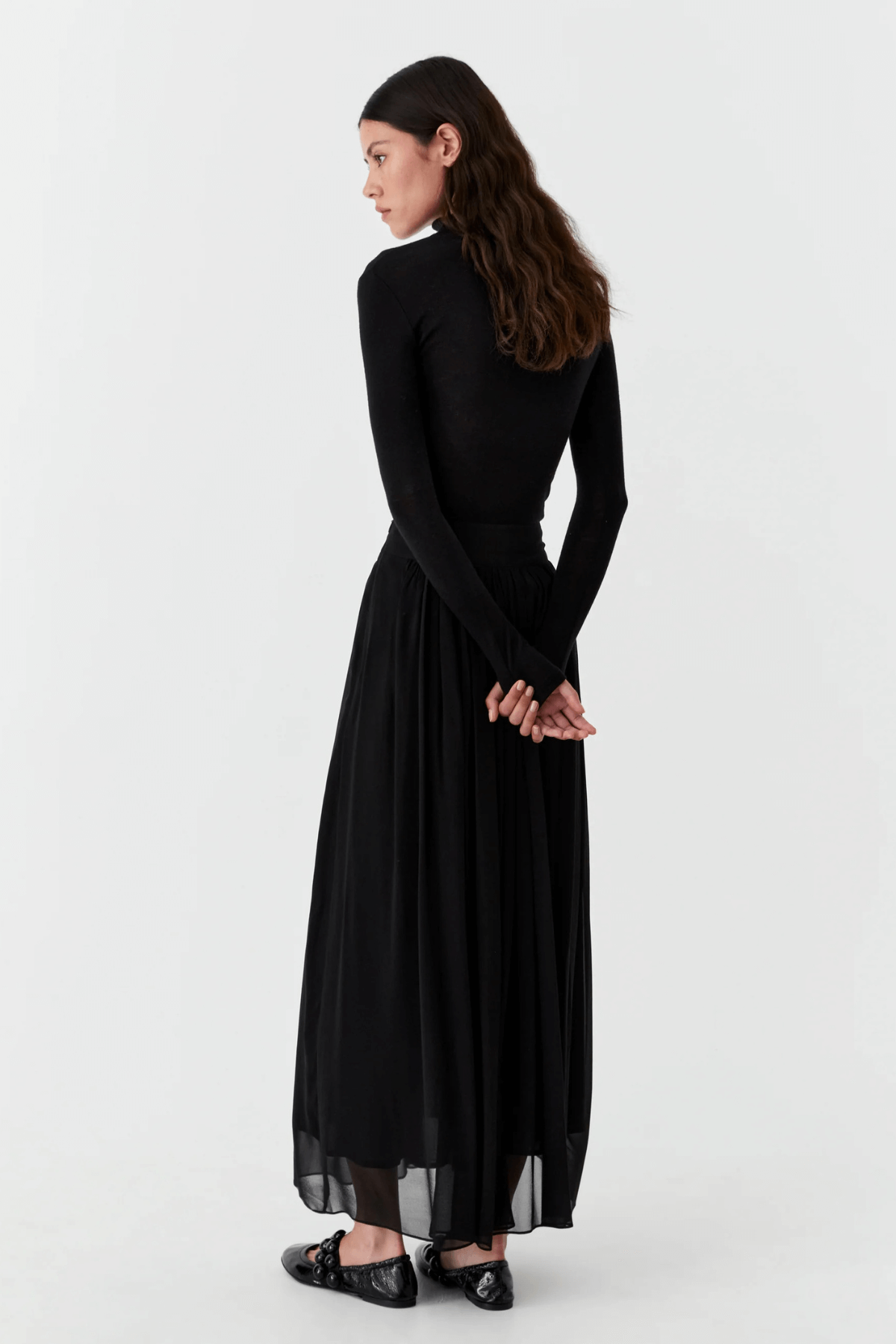 MORRI MERINO HIGH NECK BLACK