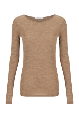 MORRI MERINO ROUND NECK COFFEE