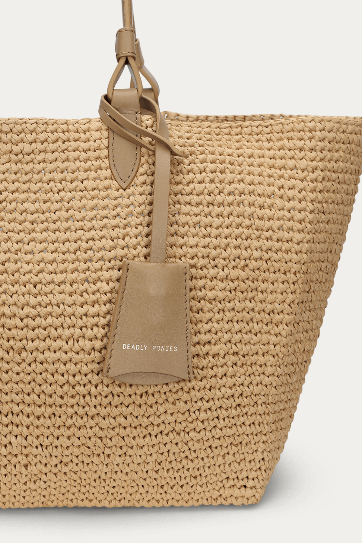 MR BANDIT TOTE NATURAL RAFFIA