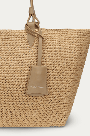 MR BANDIT TOTE NATURAL RAFFIA