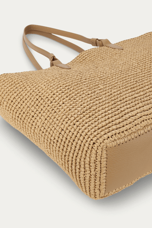 MR BANDIT TOTE NATURAL RAFFIA
