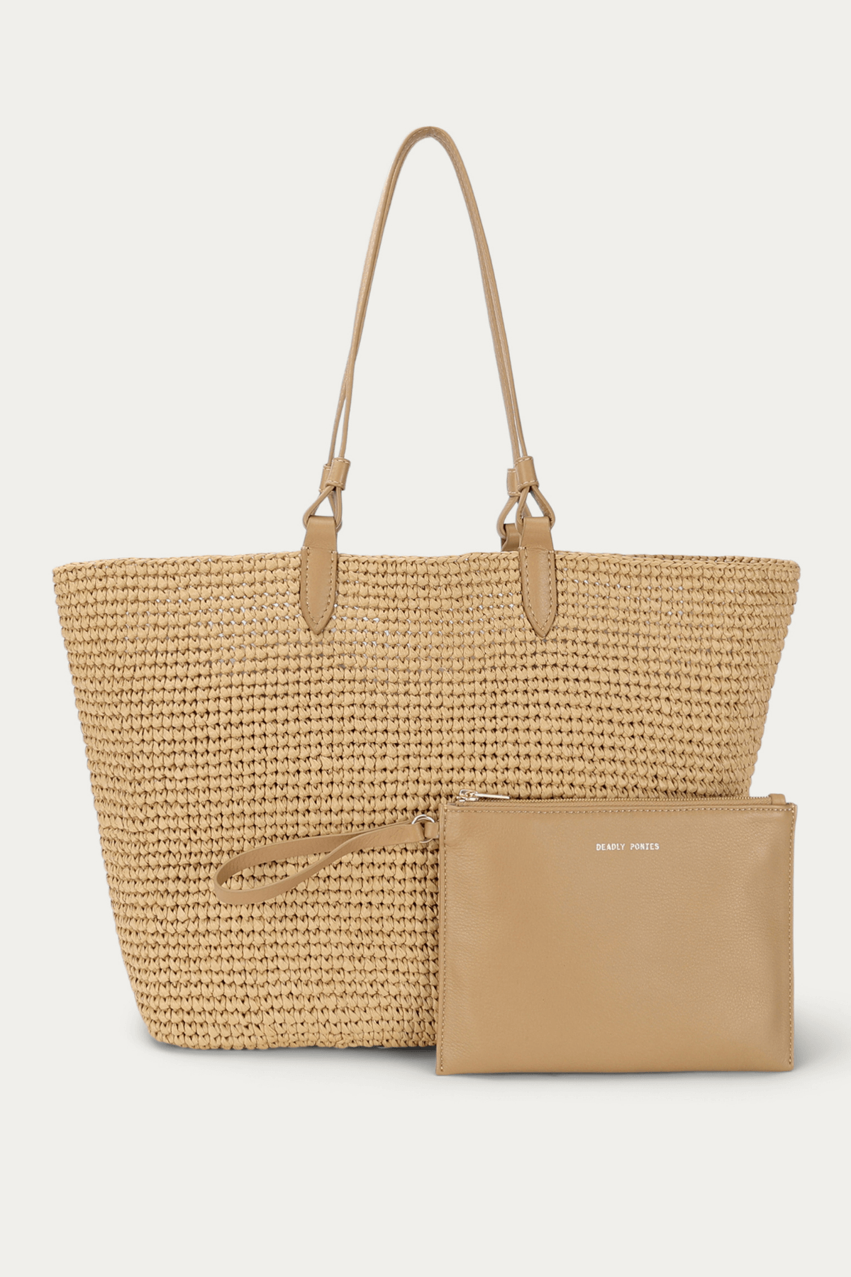 MR BANDIT TOTE NATURAL RAFFIA