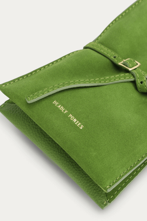 MR PENNY POUCHETTE FROG SUEDE