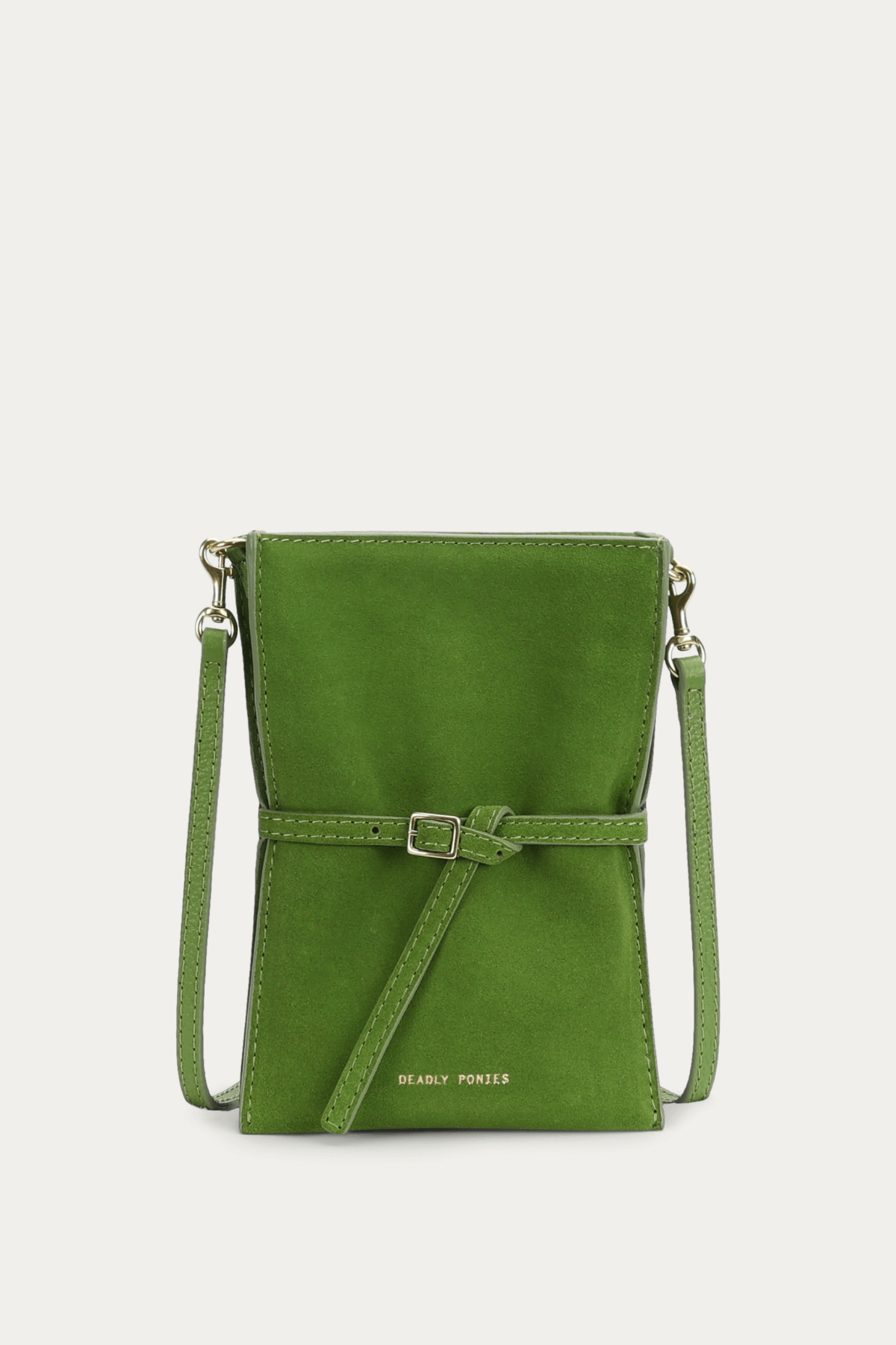 MR PENNY POUCHETTE FROG SUEDE