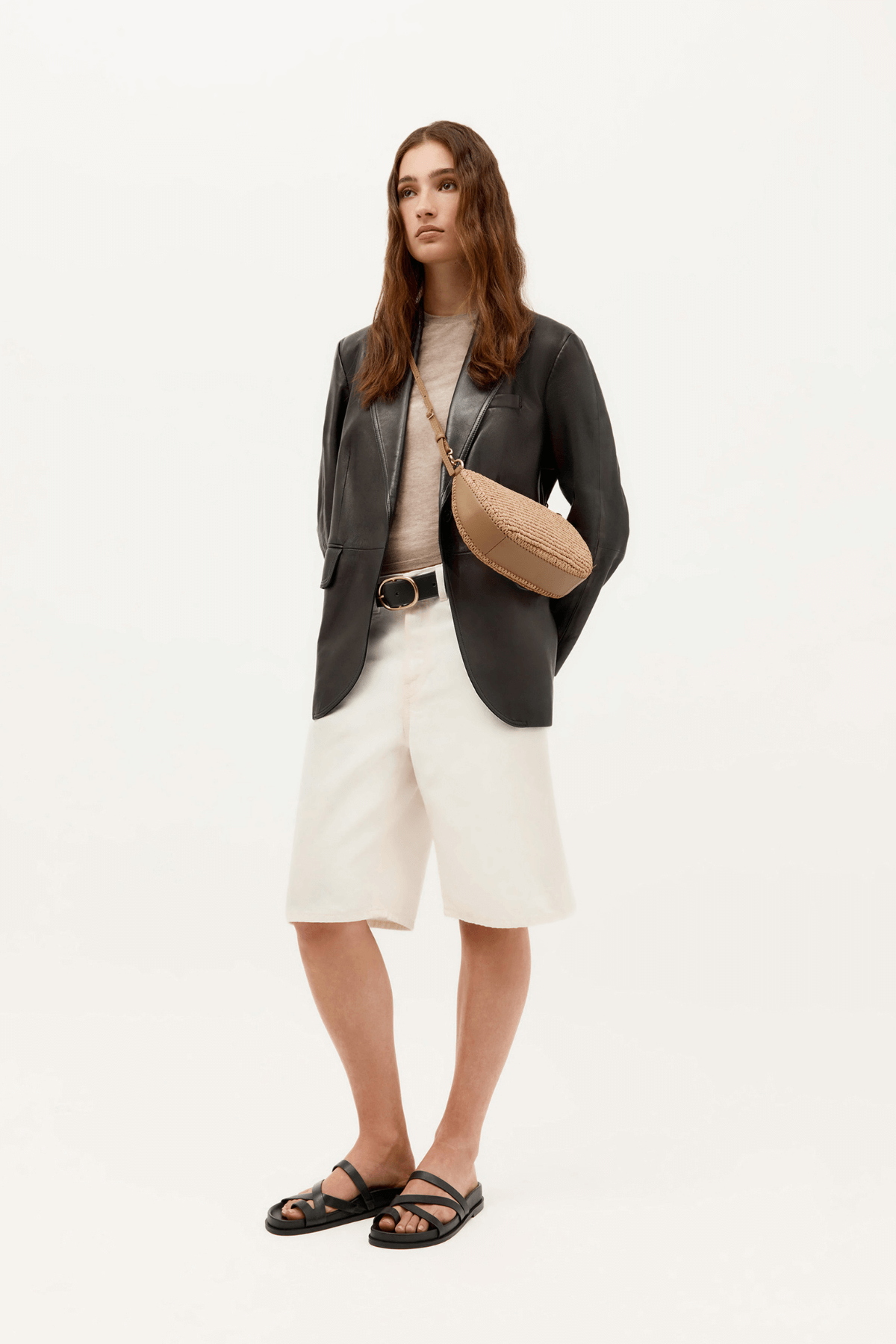 MR SLING MICRO NATURAL RAFFIA