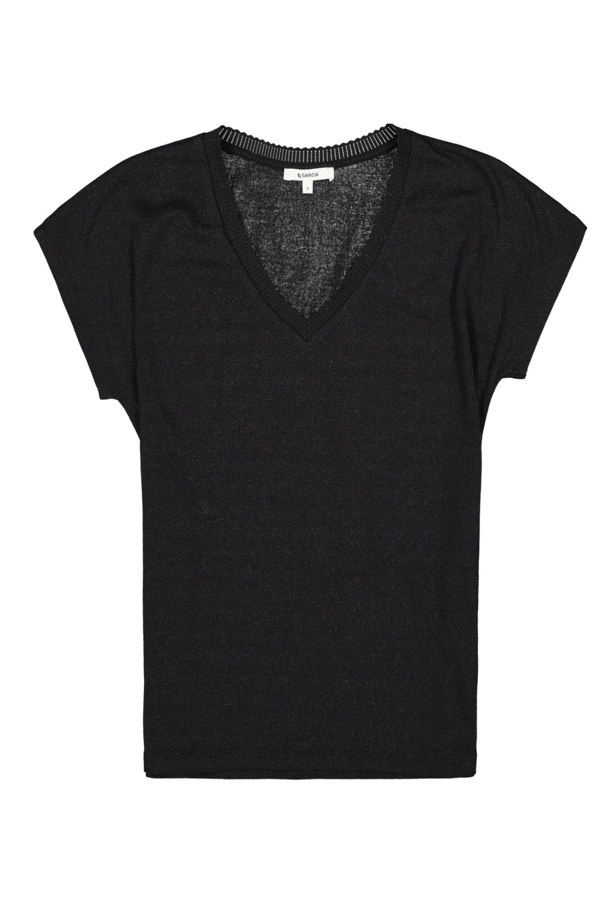 LADIES T-SHIRT SHORT SLEEVE BLACK