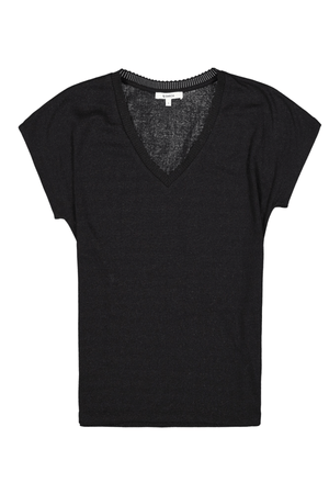 LADIES T-SHIRT SHORT SLEEVE BLACK