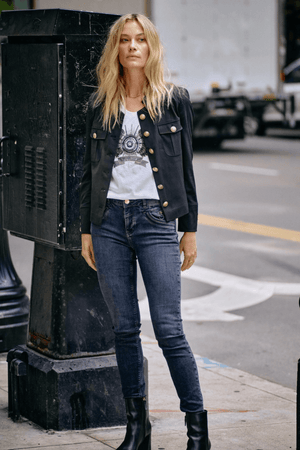 NAOMI COLLA JEAN DARK BLUE