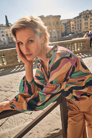 NENA ONDA BLOUSE IRIS ORCHID