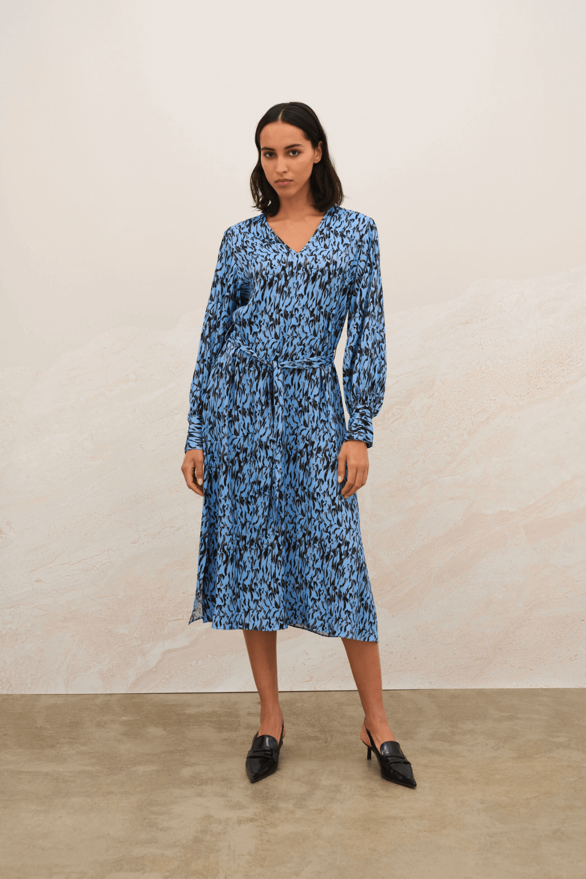 NIKOLE LONG DRESS BLUE