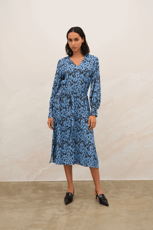 NIKOLE LONG DRESS BLUE