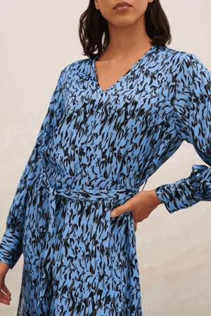 NIKOLE LONG DRESS BLUE