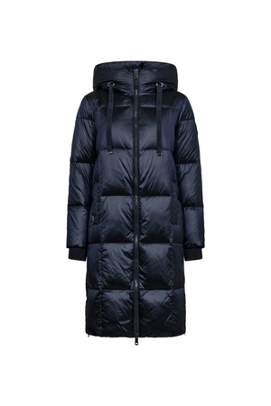 NOVA METALLIC DOWN JACKET SALUTE NAVY