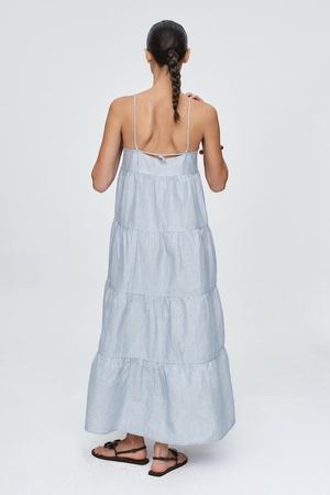 OPHELIA DRESS BLEU STRIPE