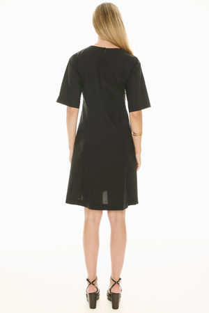 ORLO DRAWCORD DRESS BLACK