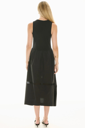 ORLO LACE TANK DRESS BLACK