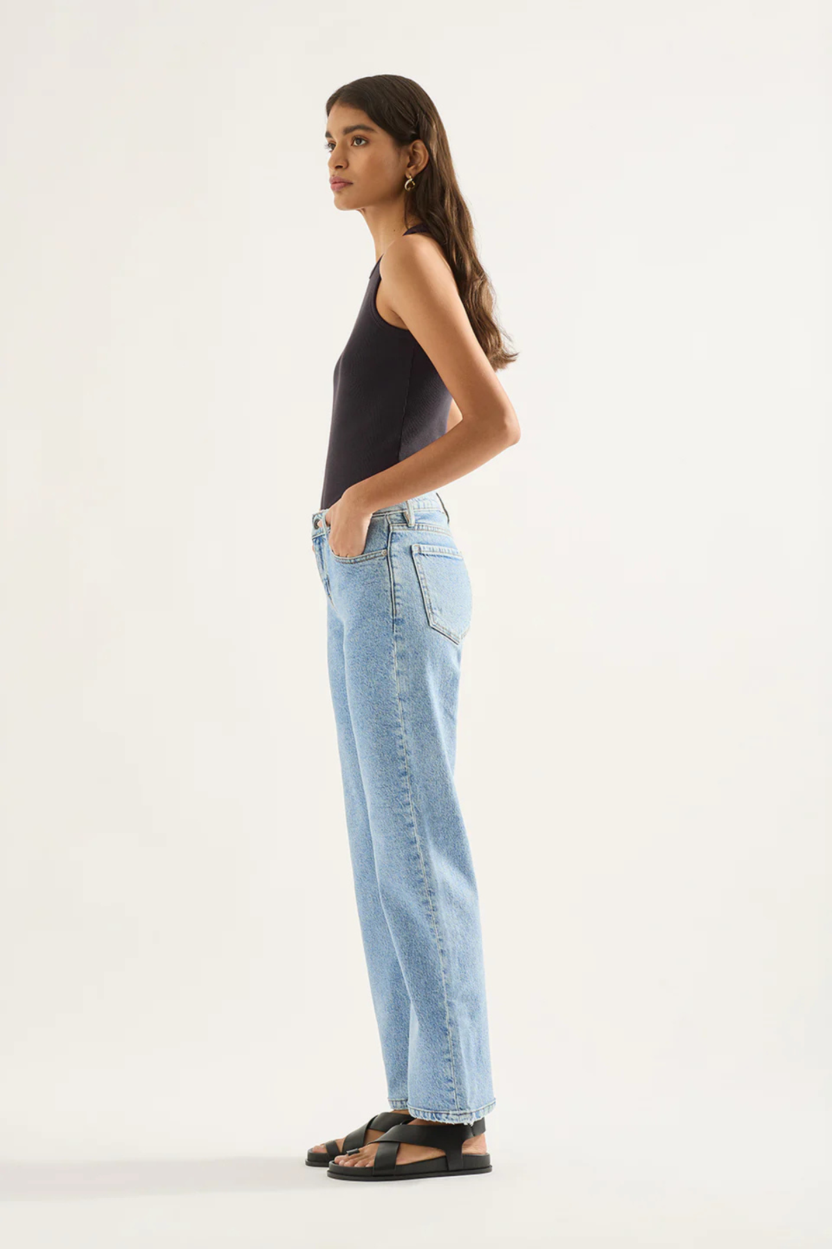ELISE MID STRAIGHT JEAN ERA BLUE