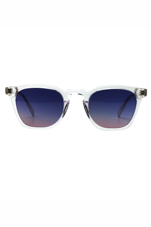PAGE XL SUNGLASSES CRYSTAL WITH BLUE/PURPLE