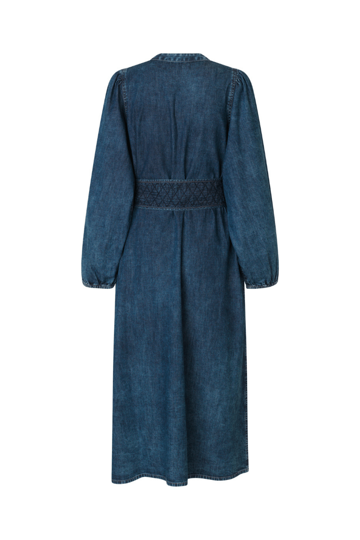 PARIS MIDI DRESS LS BLUE