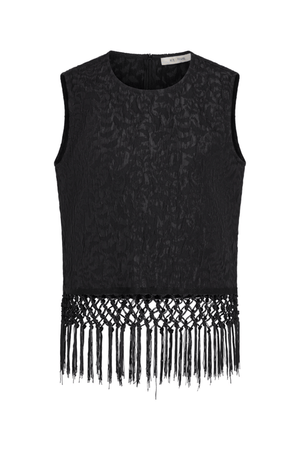 PAULETTE TOP BLACK