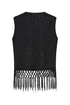 PAULETTE TOP BLACK