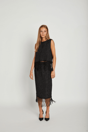 PAULETTE TOP BLACK