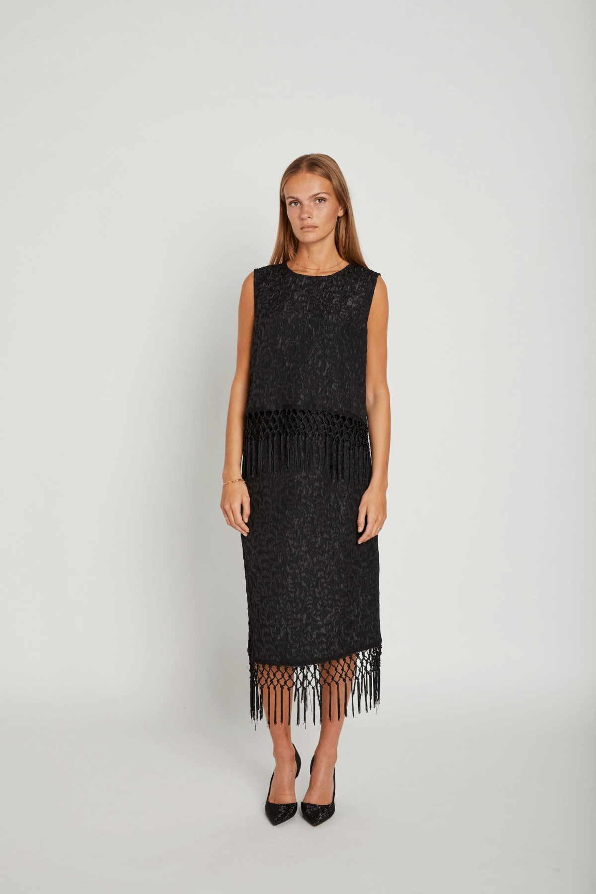 PAULETTE TOP BLACK