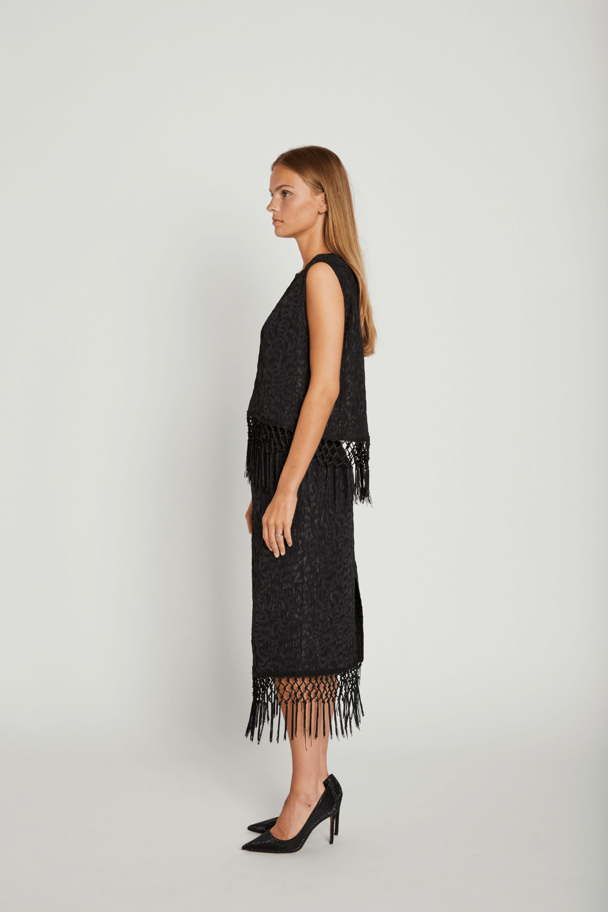PAULETTE TOP BLACK
