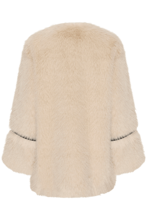 PEARLY FUR COAT SILVER CLOUD
