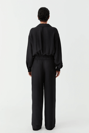 PEDRO STRIPE PANT BLACK