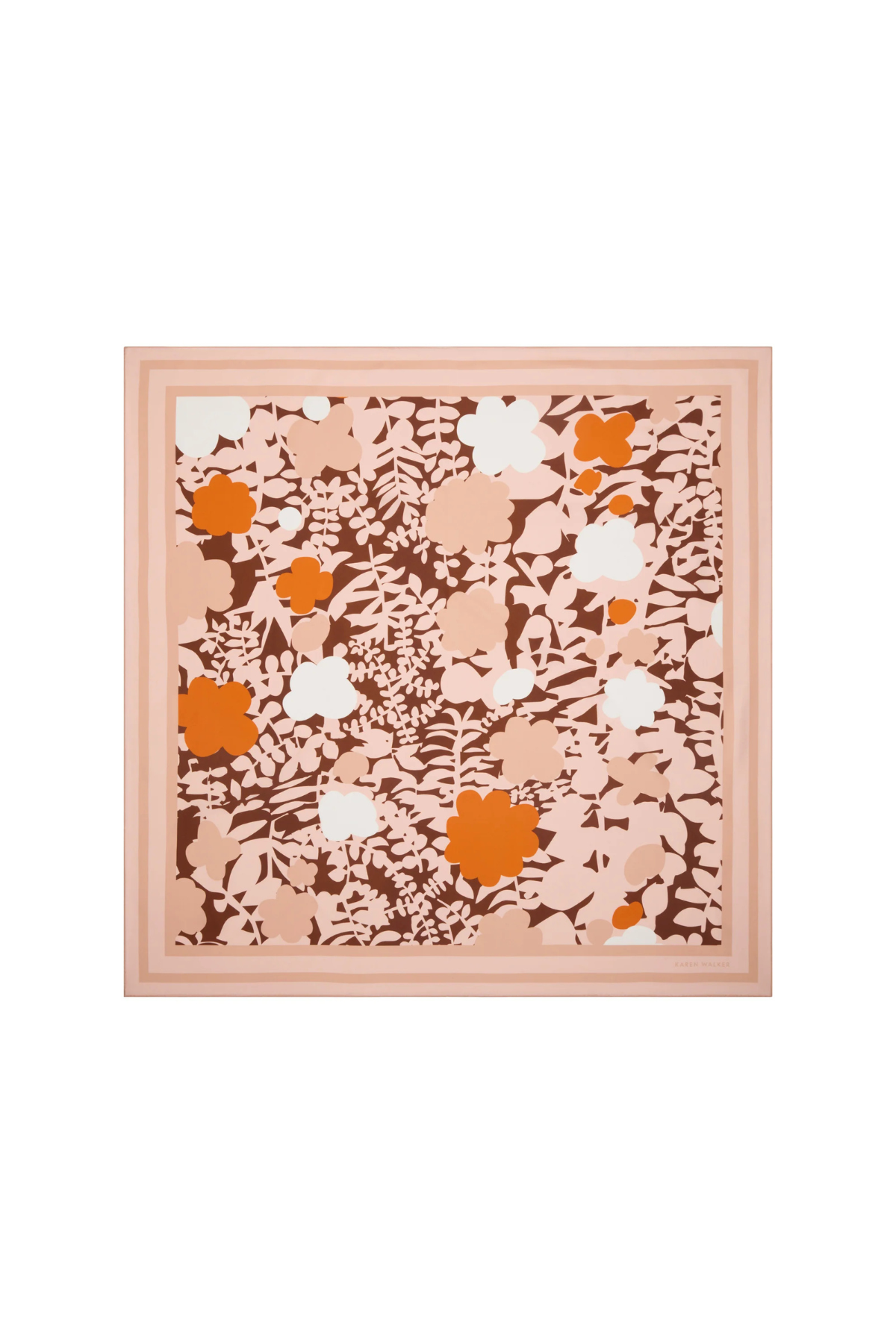 PERFECT DAY FLORAL CLASSIC SILK SCARF PINK