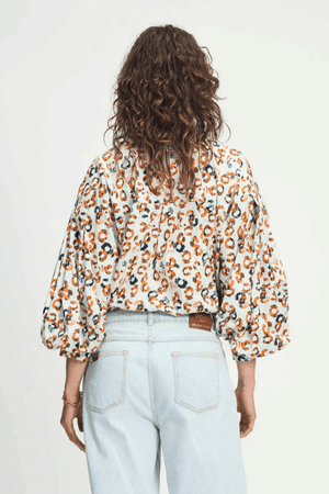 BLOUSE POPLIN LEOPARD LUSH