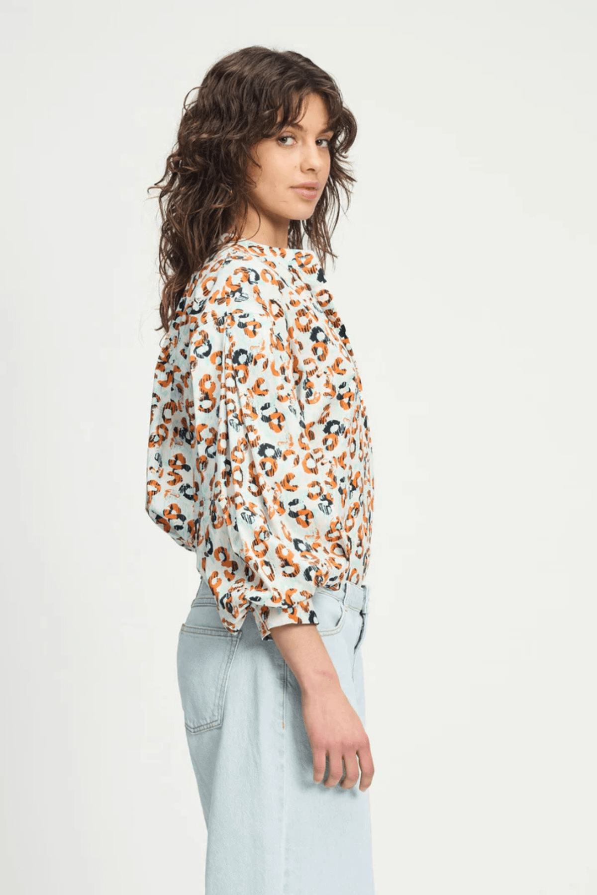 BLOUSE POPLIN LEOPARD LUSH