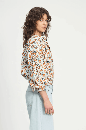 BLOUSE POPLIN LEOPARD LUSH