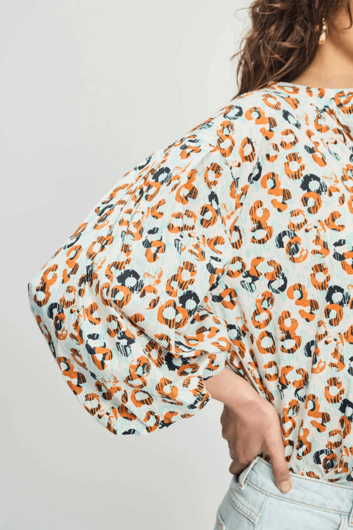 BLOUSE POPLIN LEOPARD LUSH