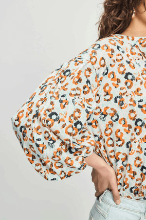 BLOUSE POPLIN LEOPARD LUSH