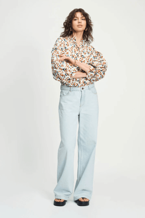BLOUSE POPLIN LEOPARD LUSH