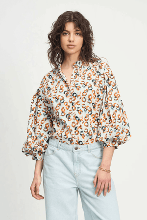 BLOUSE POPLIN LEOPARD LUSH