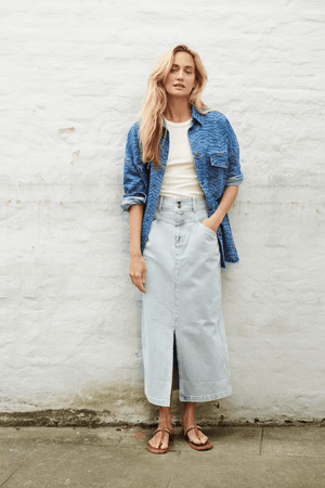 RACHEL SKIRT BLEACH BLUE