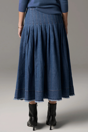 REECE SKIRT DENIM BLUE WASH