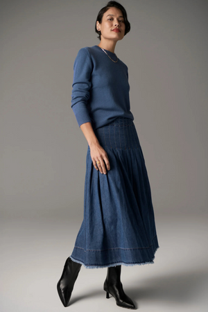REECE SKIRT DENIM BLUE WASH