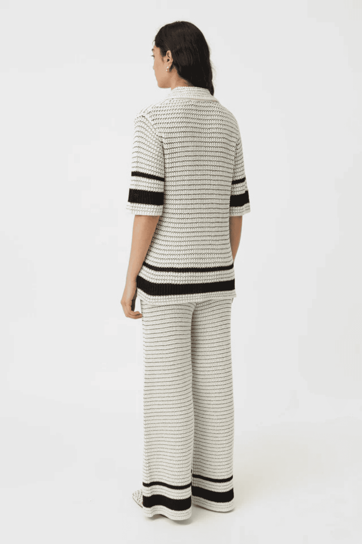 REEF KNIT BOYFRIEND SHIRT CREAM/BLACK