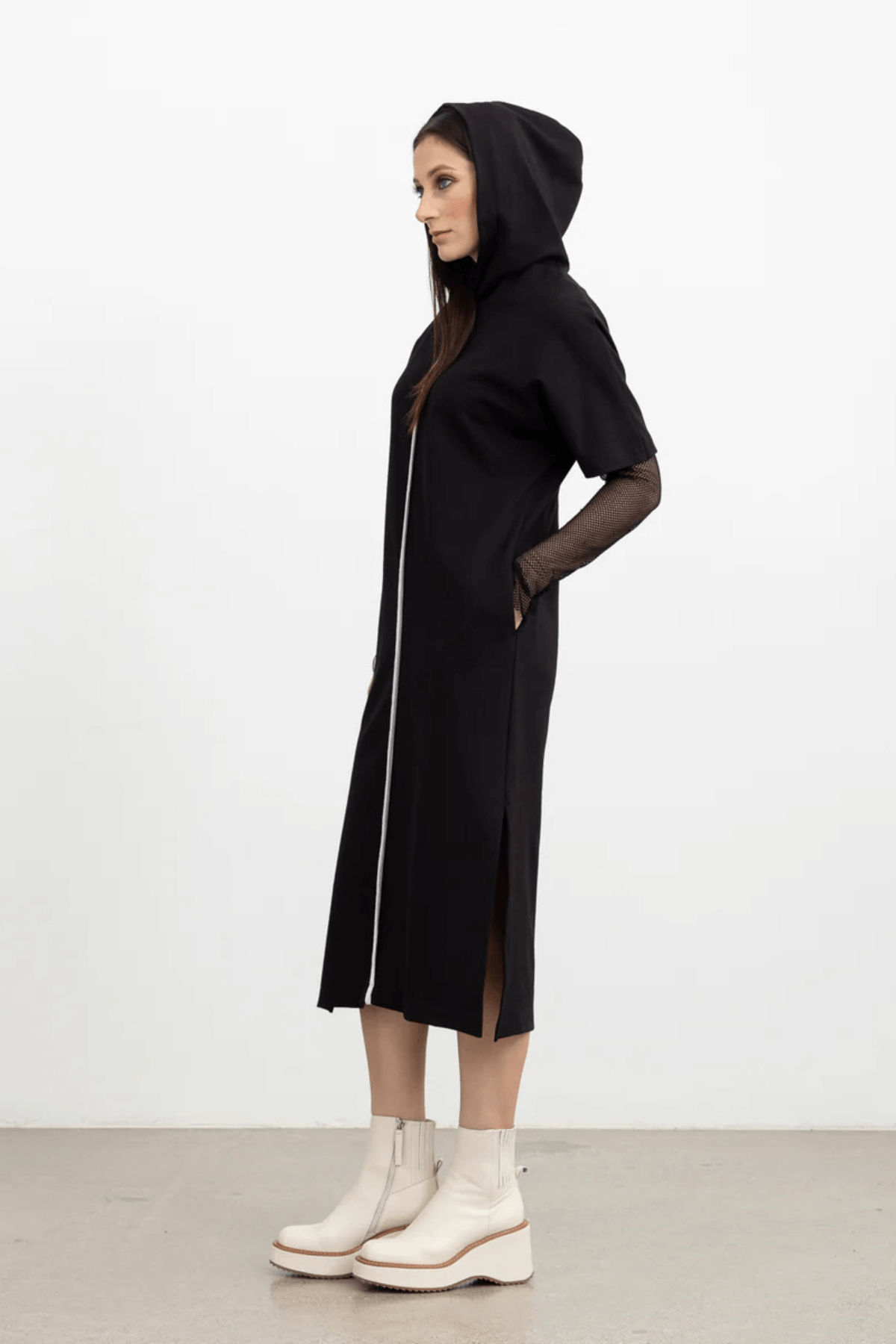 REFLECTIVE REVEL DRESS BLACK
