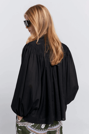 REINING BOW BLOUSE BLACK