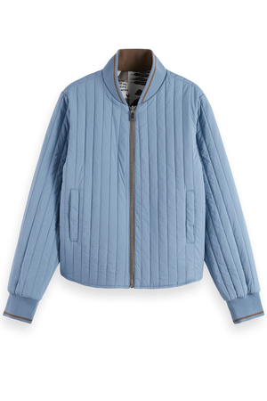 REVERSIBLE PRINTED QUILTED JACKET COLLAGE