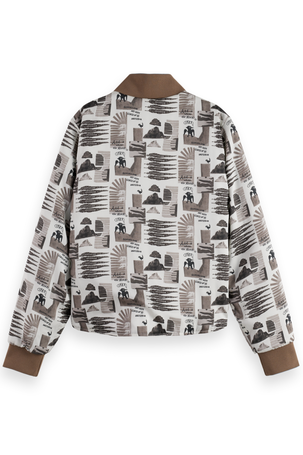 REVERSIBLE PRINTED QUILTED JACKET COLLAGE