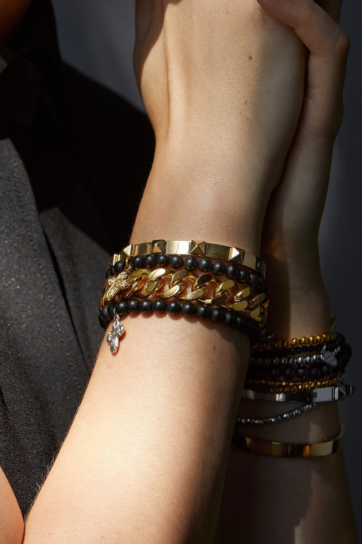 ROCK GLAM BANGLE GOLD