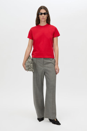 ROSA MONOGRAM NEAT FIT TEE POPPY RED